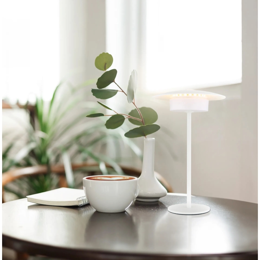 Globo - Lampe de table tactile d'extérieur rechargeable LED/3W/3,7V 1800/2700/3000K IP44 1800 mAh blanc