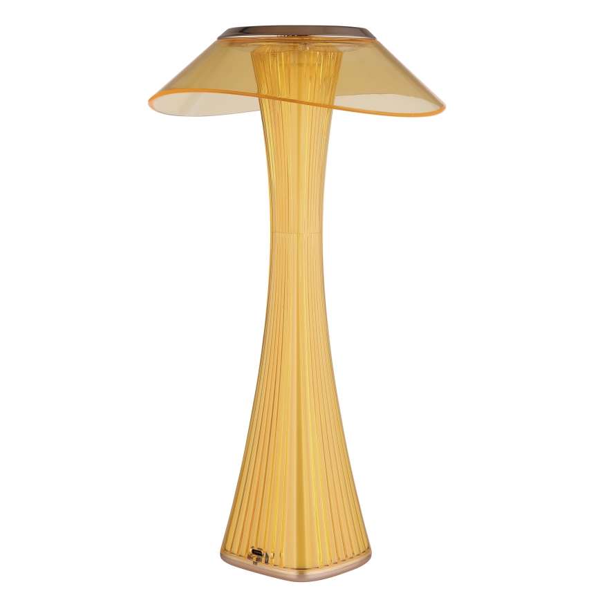 Globo - Lampe de table à intensité variable rechargeable LED/2,5W/3,7V 1200mAh 2700K/4500K/6500K doré
