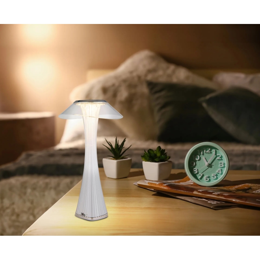 Globo - Lampe de table à intensité variable rechargeable LED/2,5W/3,7V 1200mAh 2700K/4500K/6500K blanc
