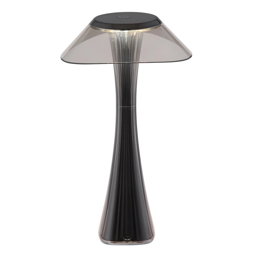 Globo - Lampe de table à intensité variable rechargeable LED/2,5W/3,7V 1200mAh 2700K/4500K/6500K noir
