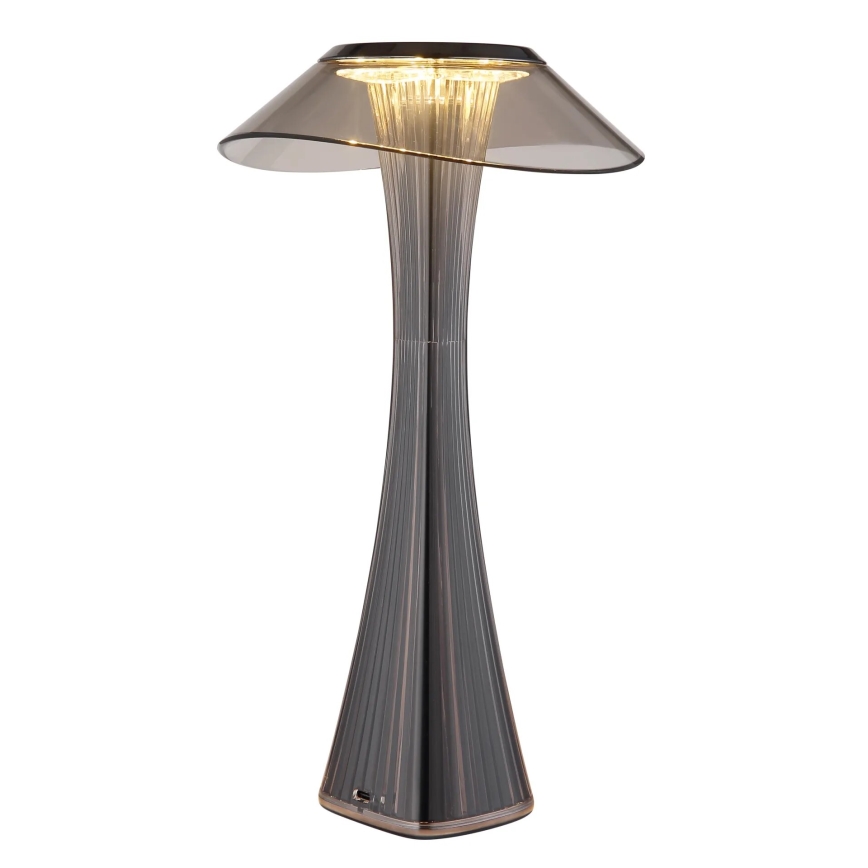 Globo - Lampe de table à intensité variable rechargeable LED/2,5W/3,7V 1200mAh 2700K/4500K/6500K noir