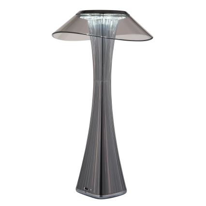 Globo - Lampe de table à intensité variable rechargeable LED/2,5W/3,7V 1200mAh 2700K/4500K/6500K noir