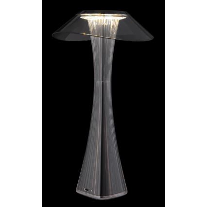 Globo - Lampe de table à intensité variable rechargeable LED/2,5W/3,7V 1200mAh 2700K/4500K/6500K noir