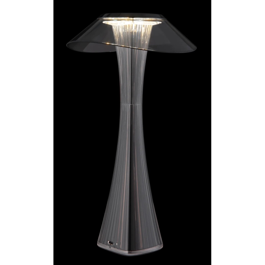 Globo - Lampe de table à intensité variable rechargeable LED/2,5W/3,7V 1200mAh 2700K/4500K/6500K noir