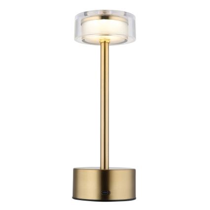 Globo - Lampe de table tactile rechargeable et à intensité variable LED/2,5W/3,7V 2700/4000/6500K 1800mAh laiton