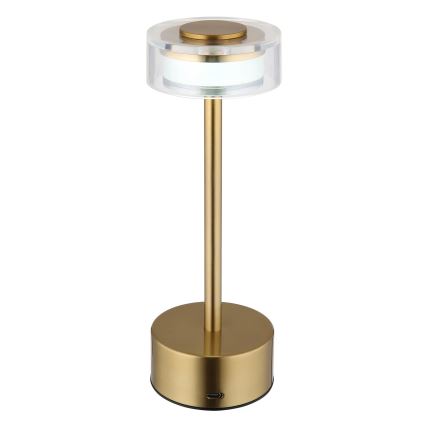 Globo - Lampe de table tactile rechargeable et à intensité variable LED/2,5W/3,7V 2700/4000/6500K 1800mAh laiton
