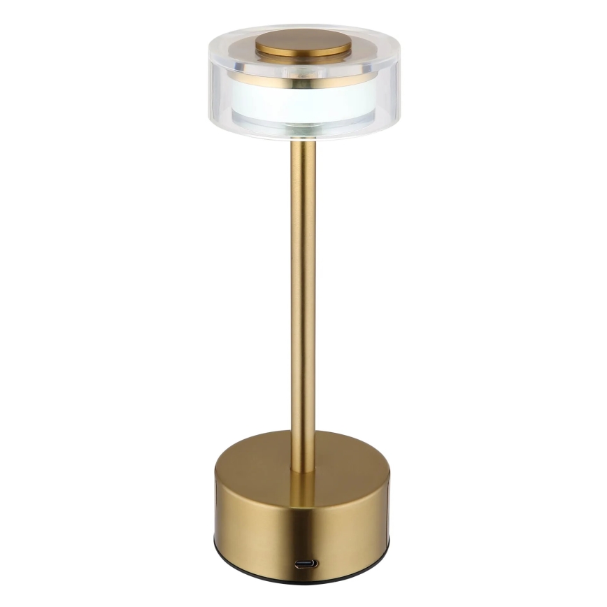 Globo - Lampe de table tactile rechargeable et à intensité variable LED/2,5W/3,7V 2700/4000/6500K 1800mAh laiton