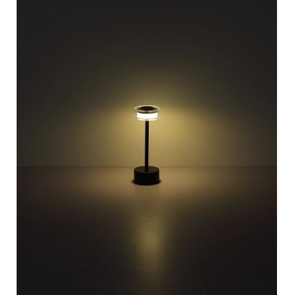 Globo - Lampe de table tactile rechargeable et à intensité variable LED/2,5W/3,7V 2700/4000/6500K 1800mAh noir