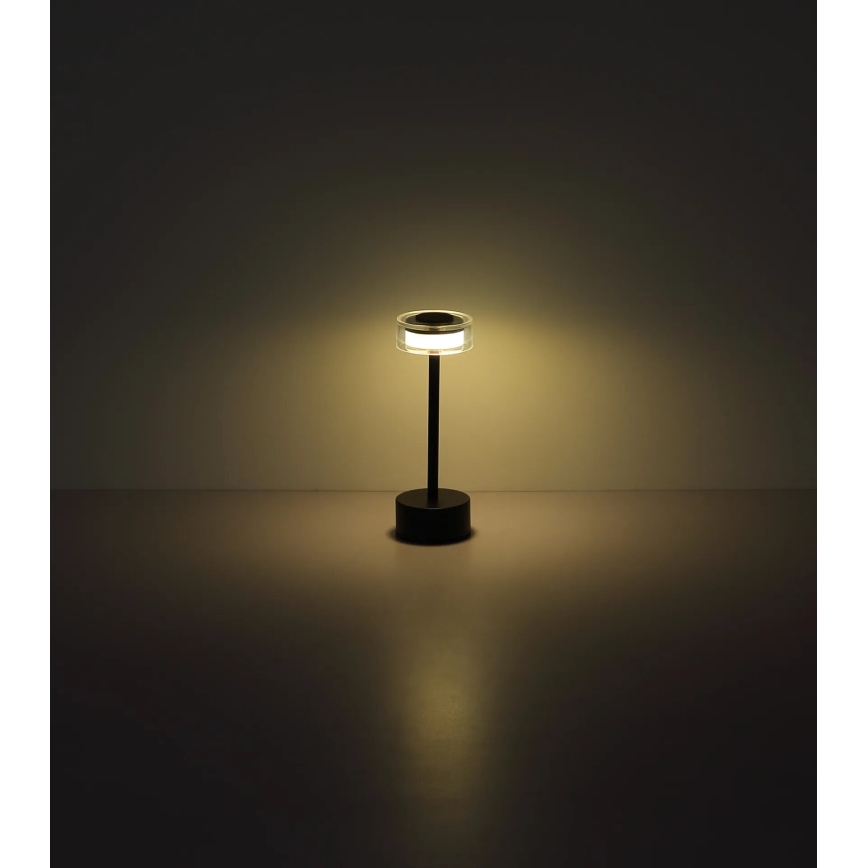 Globo - Lampe de table tactile rechargeable et à intensité variable LED/2,5W/3,7V 2700/4000/6500K 1800mAh noir
