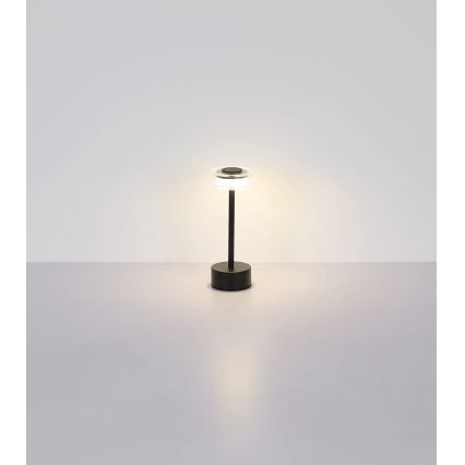 Globo - Lampe de table tactile rechargeable et à intensité variable LED/2,5W/3,7V 2700/4000/6500K 1800mAh noir