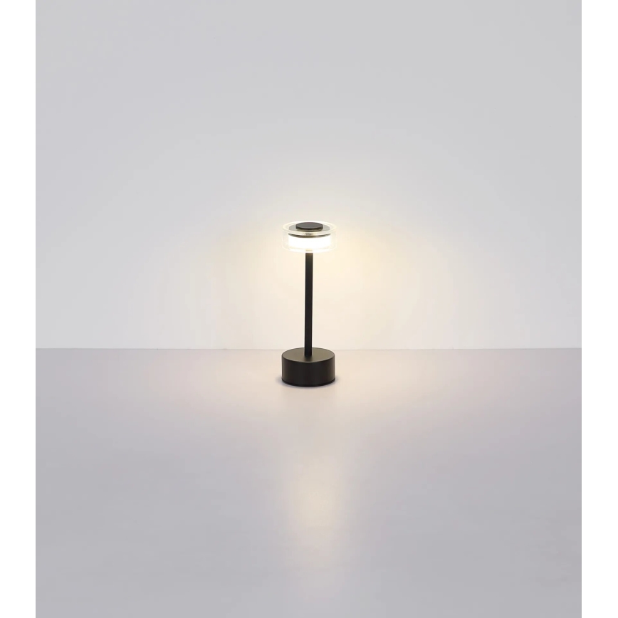 Globo - Lampe de table tactile rechargeable et à intensité variable LED/2,5W/3,7V 2700/4000/6500K 1800mAh noir