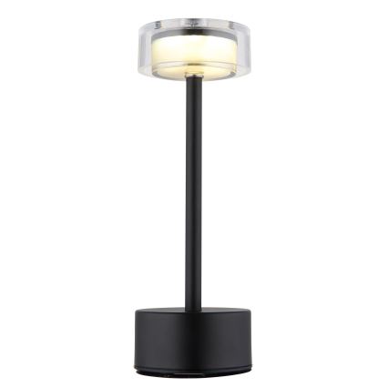 Globo - Lampe de table tactile rechargeable et à intensité variable LED/2,5W/3,7V 2700/4000/6500K 1800mAh noir