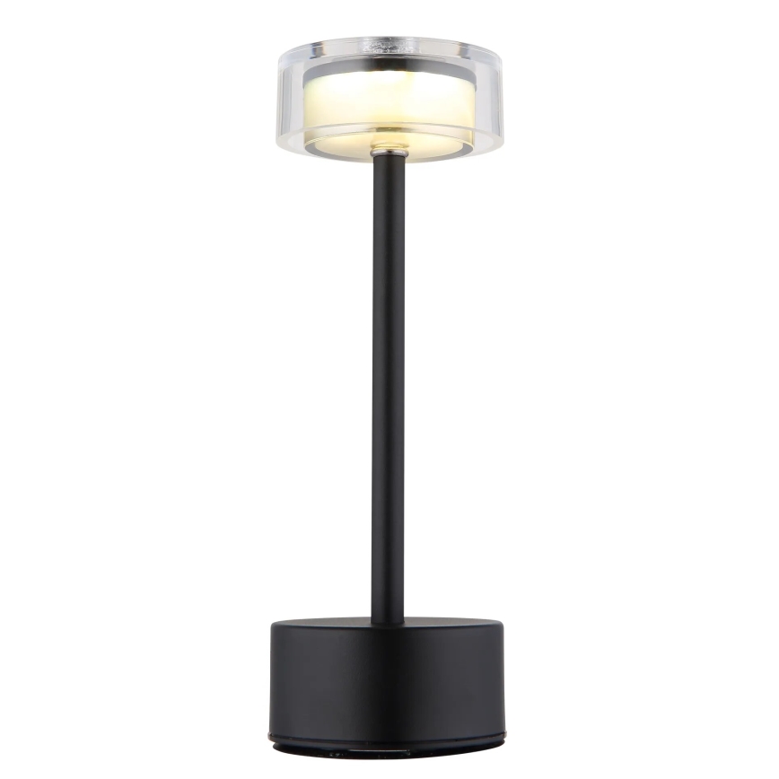 Globo - Lampe de table tactile rechargeable et à intensité variable LED/2,5W/3,7V 2700/4000/6500K 1800mAh noir