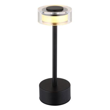 Globo - Lampe de table tactile rechargeable et à intensité variable LED/2,5W/3,7V 2700/4000/6500K 1800mAh noir