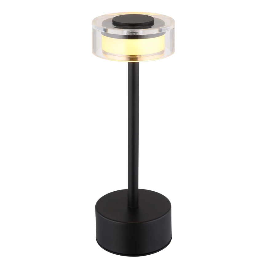 Globo - Lampe de table tactile rechargeable et à intensité variable LED/2,5W/3,7V 2700/4000/6500K 1800mAh noir