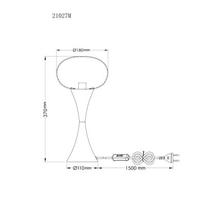 Globo - Lampe de table 1xE14/25W/230V laiton