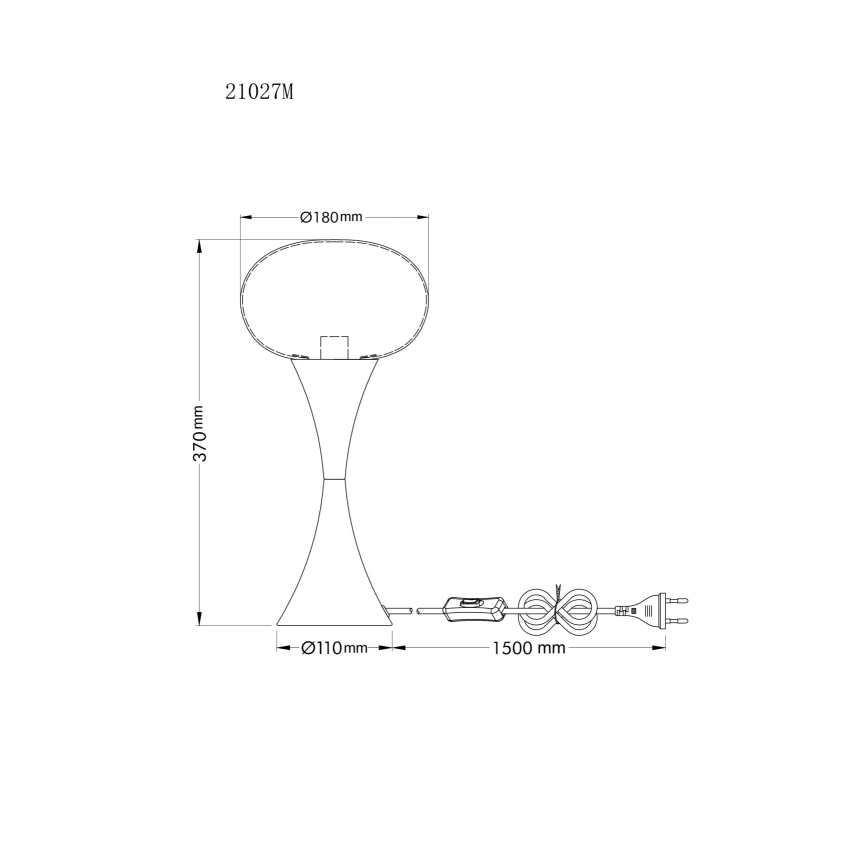 Globo - Lampe de table 1xE14/25W/230V laiton