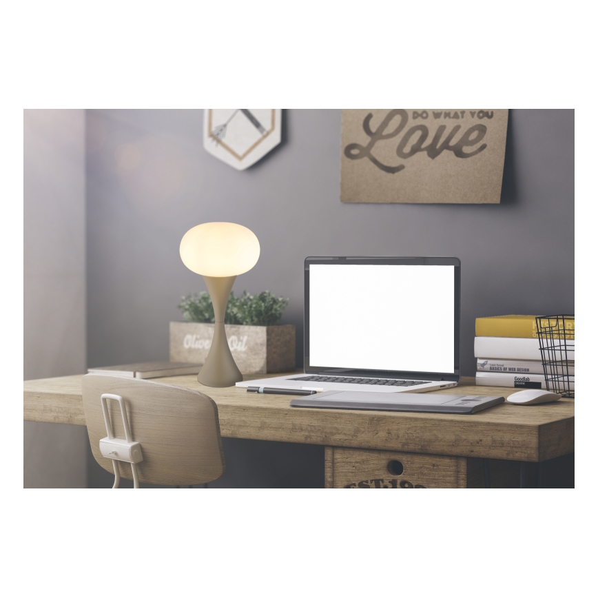 Globo - Lampe de table 1xE14/25W/230V beige