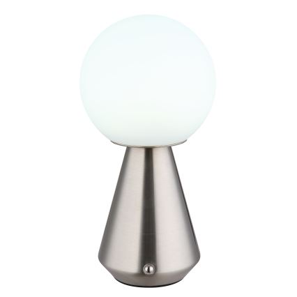 Globo - Lampe tactile d'extérieur à intensité variable LED/1,5W/5V 3000/4500/6500K 1800 mAh IP41 chrome mat