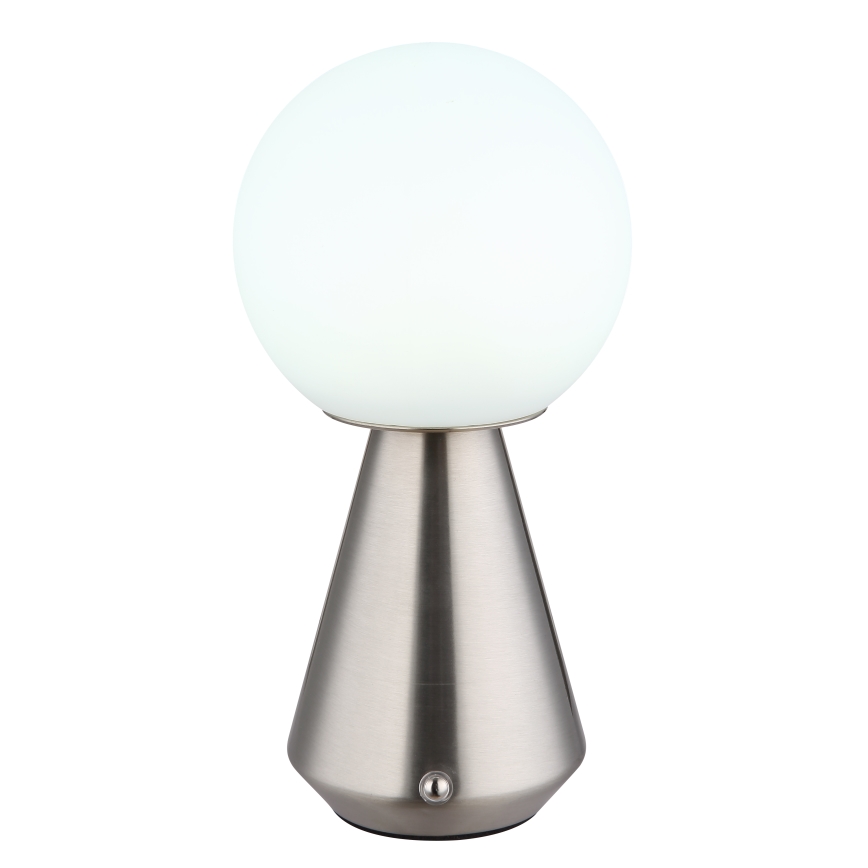 Globo - Lampe tactile d'extérieur à intensité variable LED/1,5W/5V 3000/4500/6500K 1800 mAh IP41 chrome mat