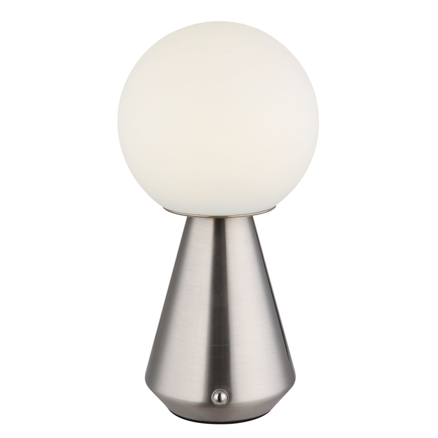 Globo - Lampe tactile d'extérieur à intensité variable LED/1,5W/5V 3000/4500/6500K 1800 mAh IP41 chrome mat