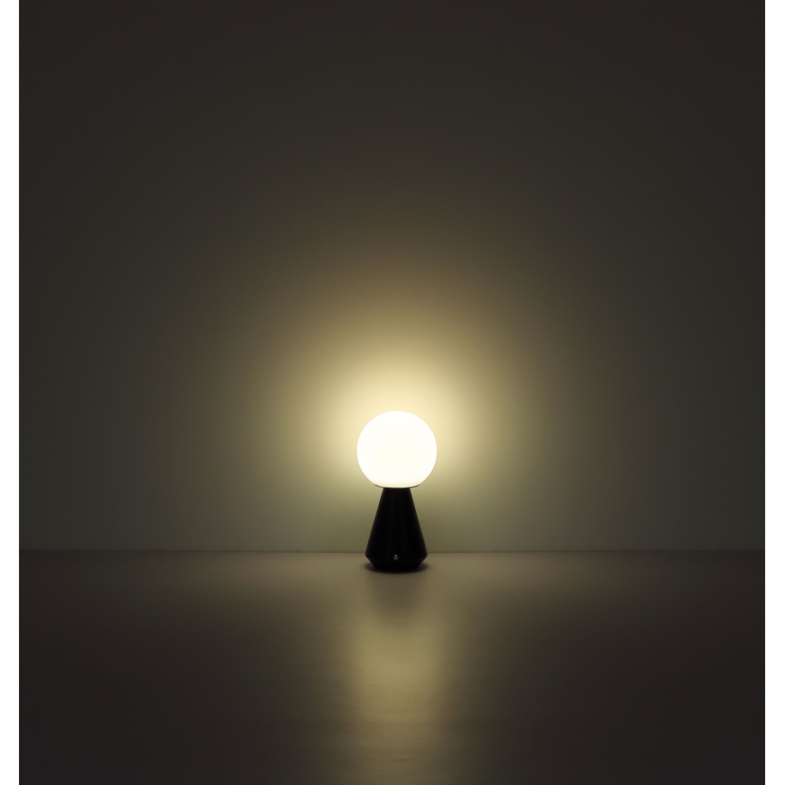 Globo - Lampe de table tactile à intensité variable pour l'extérieur LED/1,5W/5V 3000/4500/6500K 1800 mAh IP41 noir