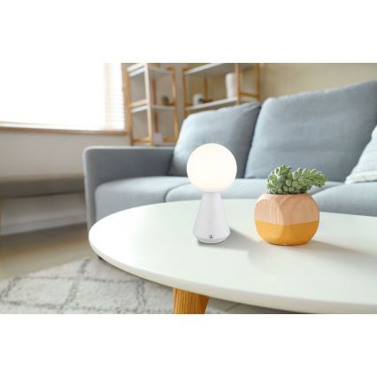 Globo - Lampe de table tactile à intensité variable pour l'extérieur LED/1,5W/5V 3000/4500/6500K 1800 mAh IP41 blanc