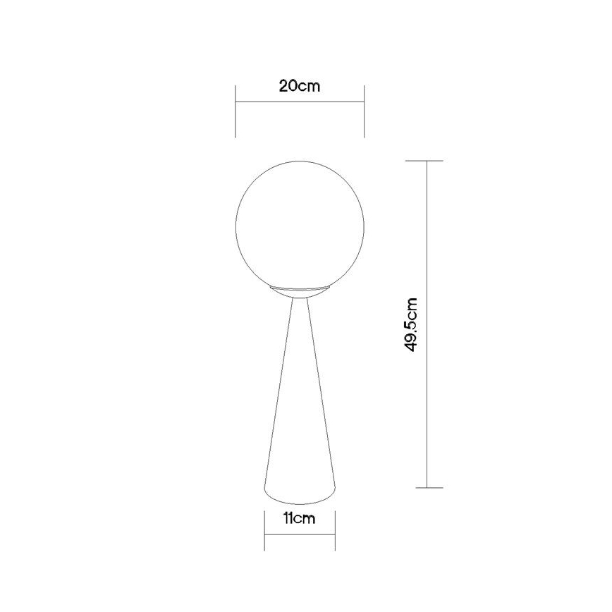 Globo - Lampe de table 1xE27/40W/230V laiton