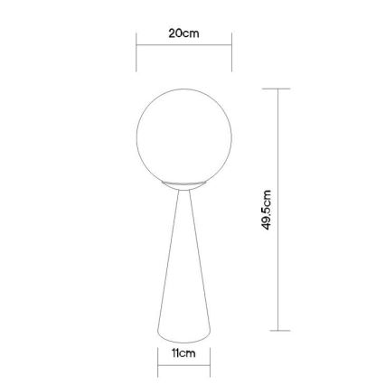 Globo - Lampe de table 1xE27/40W/230V chrome mat
