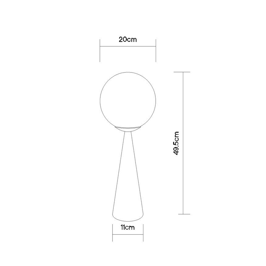 Globo - Lampe de table 1xE27/40W/230V chrome mat