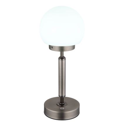 Globo - Lampe de table tactile rechargeable et à intensité variable LED/2,5W/5V 1800mAh 2700/4000/6500K anthracite
