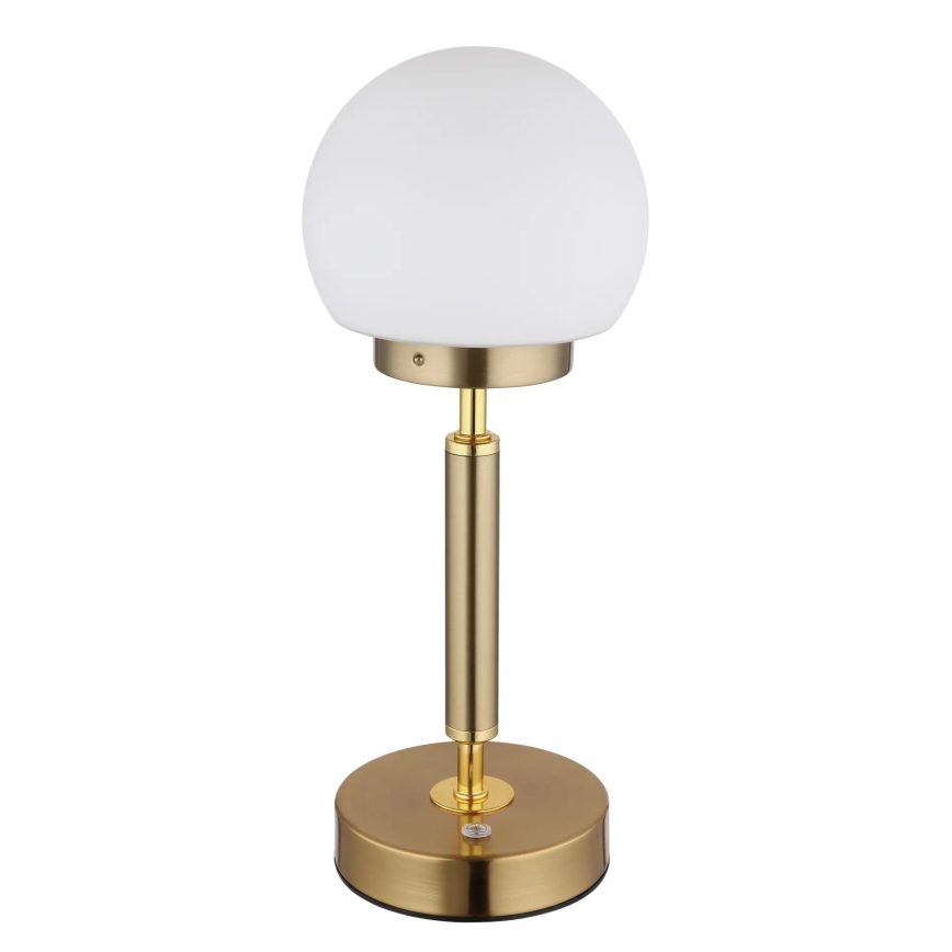 Globo - Lampe de table tactile rechargeable et à intensité variable LED/2,5W/5V 1800mAh 2700/4000/6500K laiton