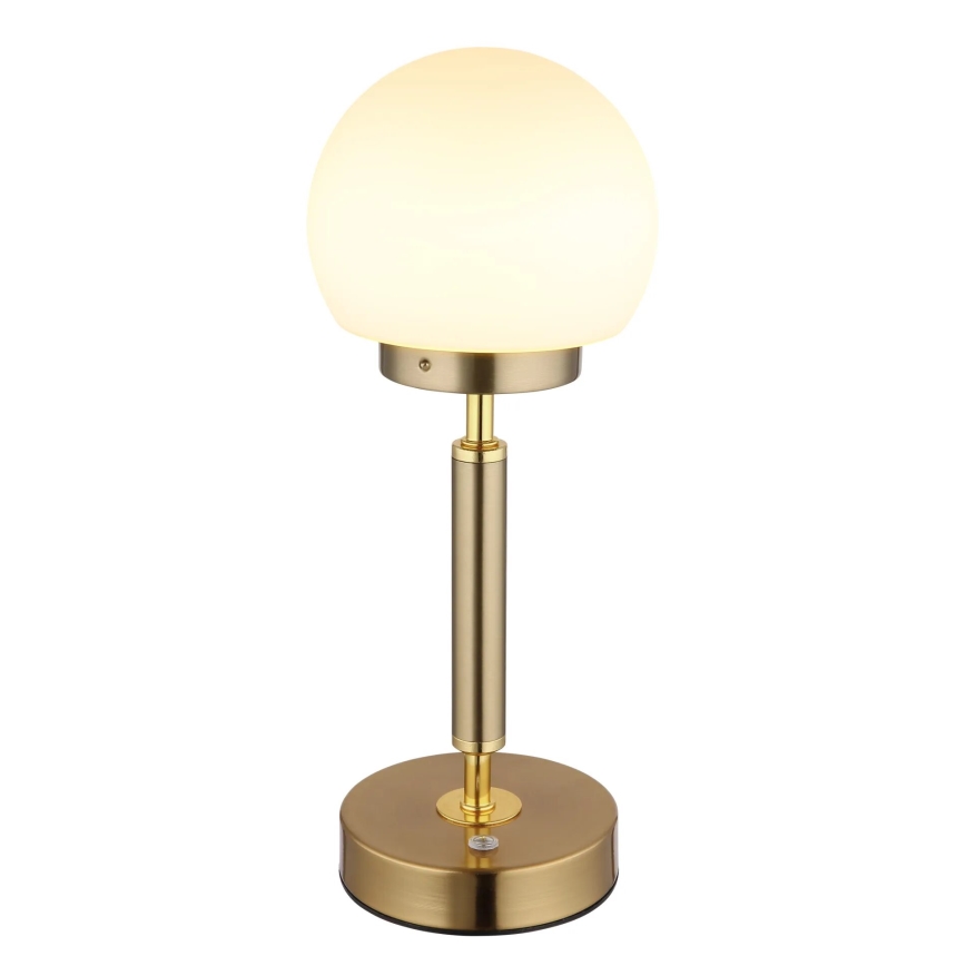 Globo - Lampe de table tactile rechargeable et à intensité variable LED/2,5W/5V 1800mAh 2700/4000/6500K laiton