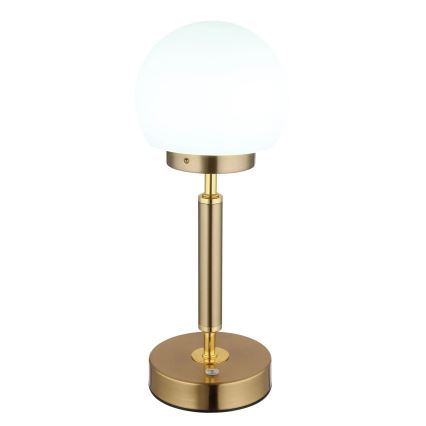 Globo - Lampe de table tactile rechargeable et à intensité variable LED/2,5W/5V 1800mAh 2700/4000/6500K laiton