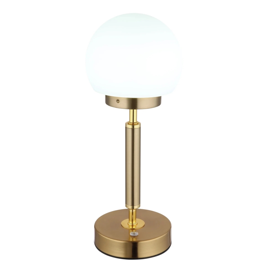 Globo - Lampe de table tactile rechargeable et à intensité variable LED/2,5W/5V 1800mAh 2700/4000/6500K laiton