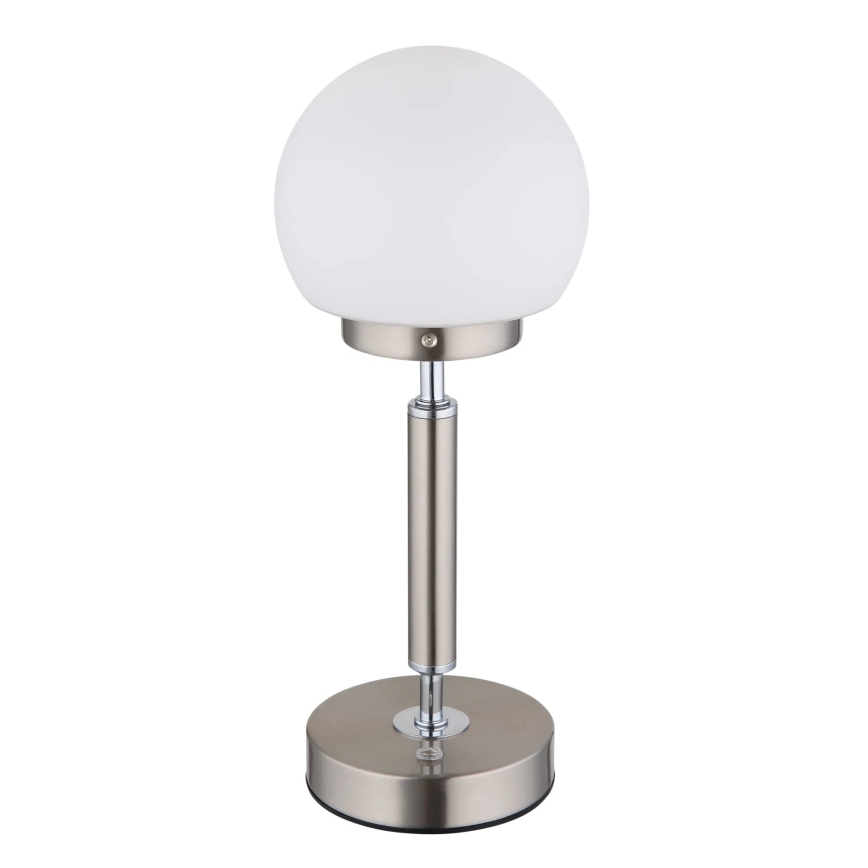 Globo - Lampe de table tactile rechargeable et à intensité variable LED/2,5W/5V 1800mAh 2700/4000/6500K chrome mat