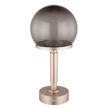 Globo - Lampe de table tactile rechargeable et à intensité variable LED/2,5W/5V 1800mAh 2700/4000/6500K Rose doré