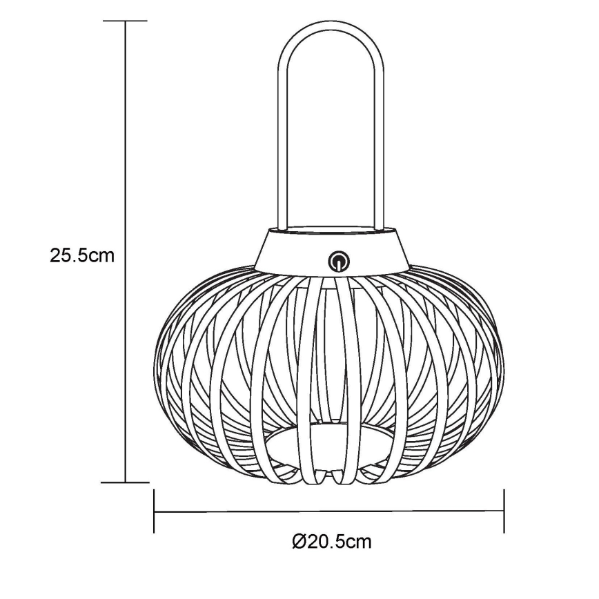 Globo - Lampe de table LED tactile dimmable et rechargeable LED/1W/3,7V 1500 mAh