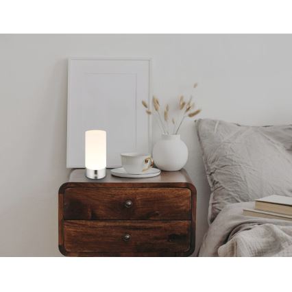 Globo - Lampe de table d'extérieur RGBW à intensité variable LED/1,8W/5V 1500 mAh IP44 chromé mat