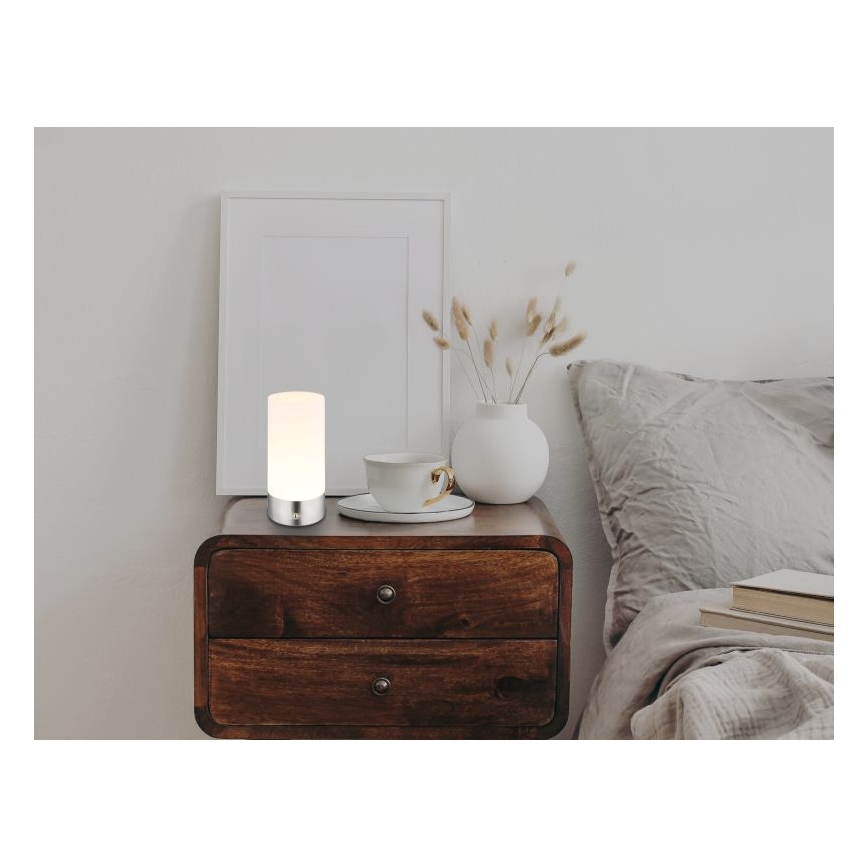 Globo - Lampe de table d'extérieur RGBW à intensité variable LED/1,8W/5V 1500 mAh IP44 chromé mat