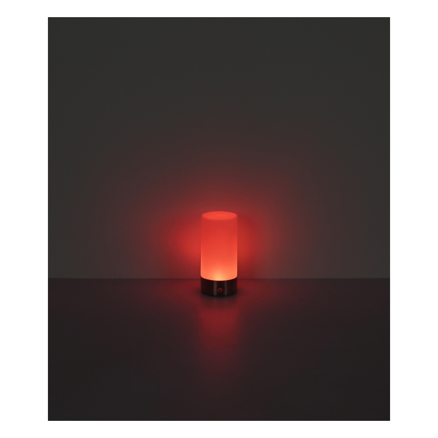 Globo - Lampe de table d'extérieur RGBW à intensité variable LED/1,8W/5V 1500 mAh IP44 chromé mat