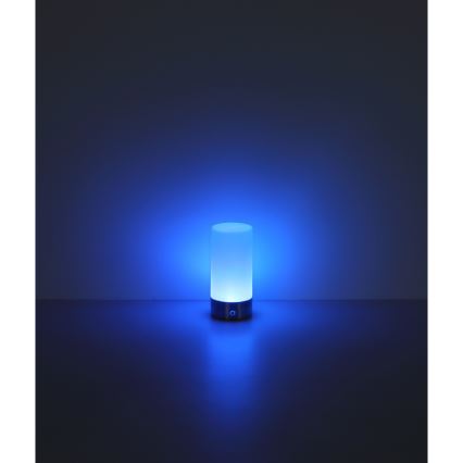 Globo - Lampe de table d'extérieur RGBW à intensité variable LED/1,8W/5V 1500 mAh IP44 chromé mat