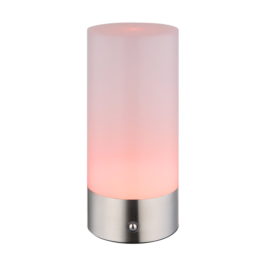 Globo - Lampe de table d'extérieur RGBW à intensité variable LED/1,8W/5V 1500 mAh IP44 chromé mat