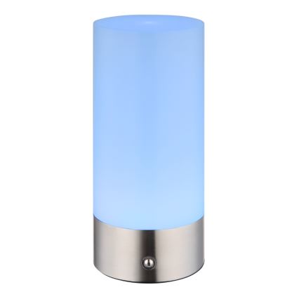 Globo - Lampe de table d'extérieur RGBW à intensité variable LED/1,8W/5V 1500 mAh IP44 chromé mat