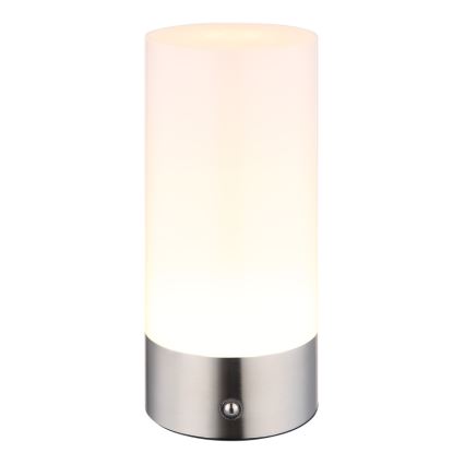 Globo - Lampe de table d'extérieur RGBW à intensité variable LED/1,8W/5V 1500 mAh IP44 chromé mat