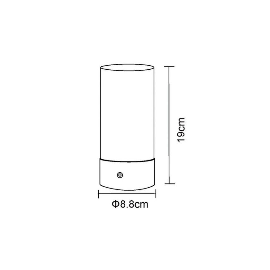 Globo - Lampe de table d'extérieur RGBW à intensité variable LED/1,8W/5V 1500 mAh noir