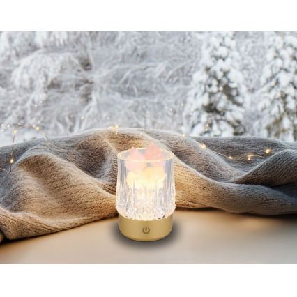 Globo - Lampe de table tactile à intensité variable LED/1W/5V 3000K 1200 mAh doré