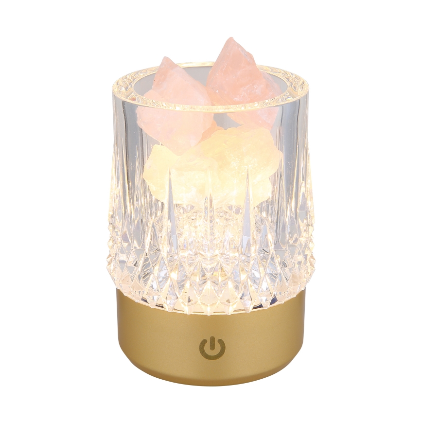 Globo - Lampe de table tactile à intensité variable LED/1W/5V 3000K 1200 mAh doré
