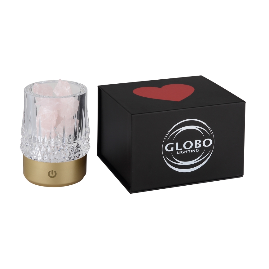 Globo - Lampe de table tactile à intensité variable LED/1W/5V 3000K 1200 mAh doré