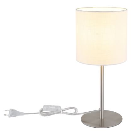 Globo - Lampe de table 1xE27/40W/230V blanche